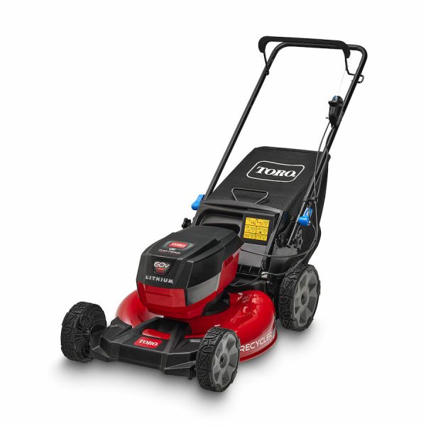 Toro 60V Max* 21 in. (53cm) Recycler® w/SmartStow® Push Lawn Mower with 4.0Ah Battery