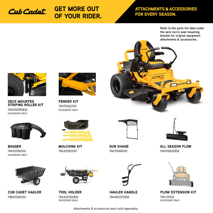 Cub Cadet ZT2 50 (17AIEAC2A10) Cub Cadet ZT2 50 (17AIEAC2A10)