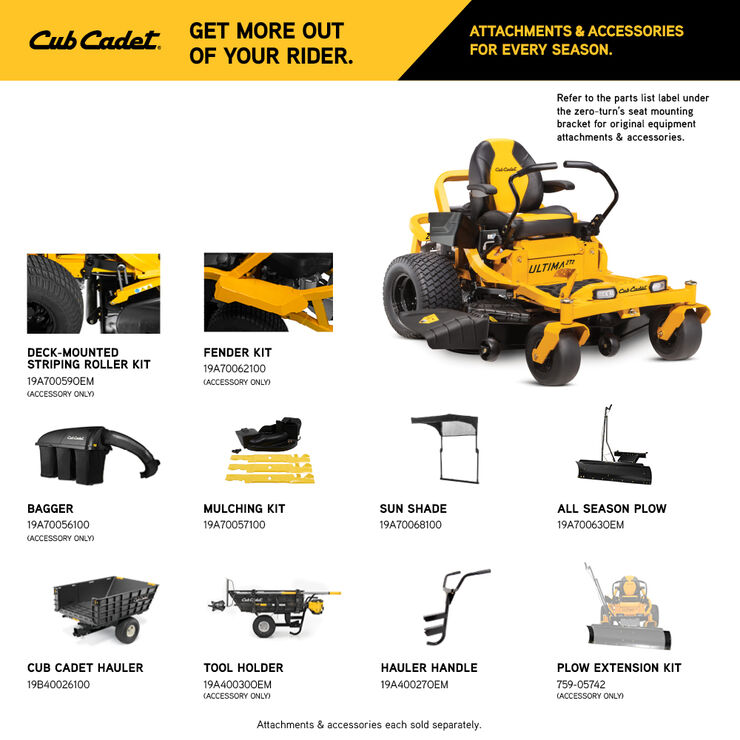 Cub Cadet ZT2 60 (17AIEAC5A10) Cub Cadet ZT2 60 (17AIEAC5A10)