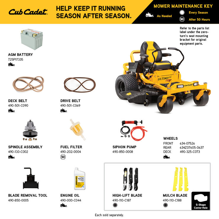Cub Cadet ZT2 60 (17AIEAC5A10) Cub Cadet ZT2 60 (17AIEAC5A10)