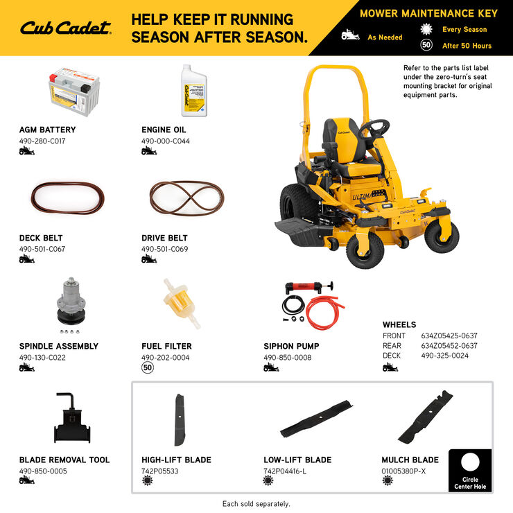 Cub Cadet ZTXS5 54 (47RKCAB7A10) Cub Cadet ZTXS5 54 (47RKCAB7A10)