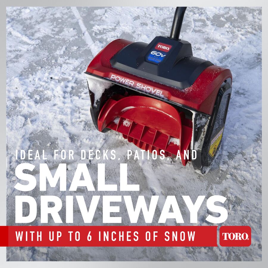 Toro 60V MAX* 12 in. (30 cm) Power Shovel - Battery Not Included (39909T)