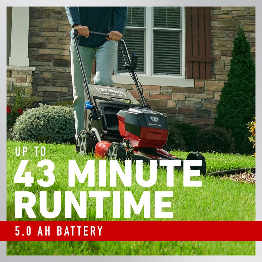 Toro 60V Max* 21 in. (53 cm) Recycler® Self-Propel Lawn Mower - 5.0Ah Battery Included (21326)