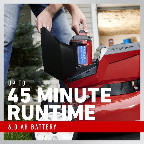 Toro 21" (53cm) 60V MAX* Electric Battery SMARTSTOW® Self-Propel High Wheel Mower (21356)
